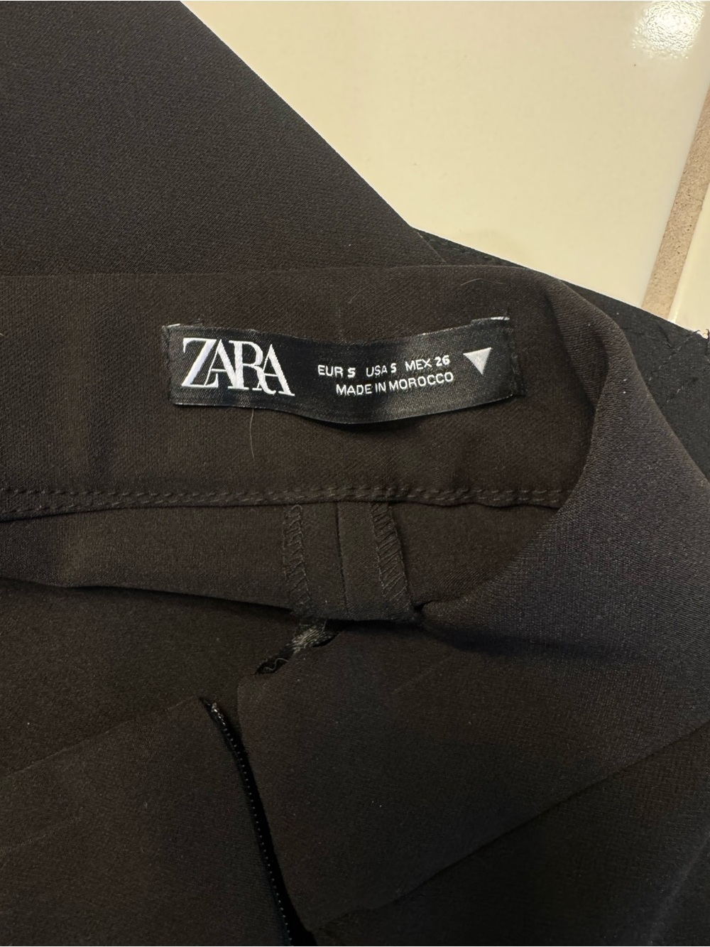 Zara Black Shirt with Crystal Chevron Trim - Picture 4 of 5